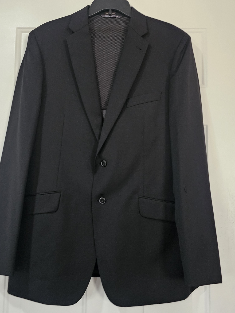 Joseph Abboud Black Two-Button Blazer Size 44 Long Pants 38wx30